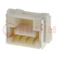 Socket; wire-board; male; CLIK-Mate; 1.25mm; PIN: 3; SMT; 1A; 50V