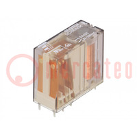 Relay: electromagnetic; DPDT; Ucoil: 24VDC; Icontacts max: 8A; PCB