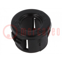 Grommet; Ømount.hole: 12.7mm; Øhole: 8mm; black