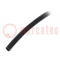 Insulating tube; PVC; black; -20÷125°C; Øint: 1mm; L: 10m; UL94V-0