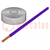 Leitungen; LifY; 1x0,25mm2; Line; Cu; PVC; violett; 300V; -15÷80°C