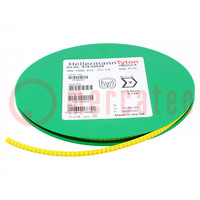Markeringen; Aanduiding: 2; 2÷5mm; PVC; geel; -65÷105°C; doorsteek