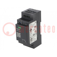 Power supply: switched-mode; for DIN rail; 18W; 5VDC; 3.6A; 80%