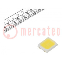 LED; SMD; 2835,PLCC2; blanc froid; 65÷80lm; 5700K; 80; 120°; 150mA