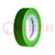 Tape: electro-isolatie; W: 15mm; L: 10m; Thk: 0,15mm; groen; -10÷90°C
