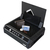 HMF 49702-02 Kompakttresor Fingerabdruckschloss, Pistolentresor, Multi-Verriegelung, 37 x 27,5 x 10 cm, schwarz