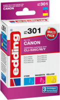 EDD-301 Canon CLI-526C/M/Y Multipack 3 - Cyan, Magenta, Gelb - 3x 10,5 ml