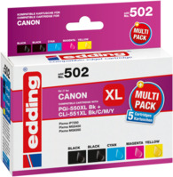 EDD-502 Canon PGI-550XL/CLI-551XL Multipack 5 - BK/C/M/Y - 1x 25 ml + 4x 13 ml