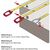 Produktbild zu Richter Keretes acél mérőszalag Metri 100 m fehér lakk."B kezdés" pontosság II