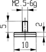 Messeinsatz HM Typ 11/10,0mm KÄFER