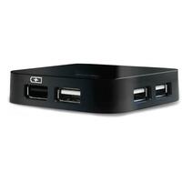 D-Link DUB-H4 4-Port USB2 Hub mit Netzteil schwarz retail