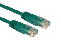 Cables Direct 20m Cat5e networking cable Green U/UTP (UTP)