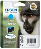 Epson Monkey Tintenpatrone Cyan T0892 DURABrite Ultra Ink