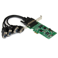 StarTech.com 4 Port Serielle PCI Express Schnittstellenkarte - 2 x RS232 2 x RS422 / RS485