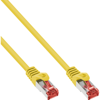 InLine Patch Cable S/FTP PiMF Cat.6 250MHz copper halogen free yellow 10m