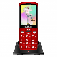 Evolveo EasyPhone 8595683203548 mobiltelefon 7,11 cm (2.8") 113 g Vörös Telefon időseknek