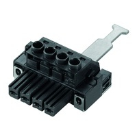 Weidmüller BVZ 7.62HP bloque de terminales Negro