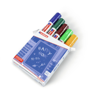 Edding 4090 marcador de tiza Cincel Azul, Marrón, Verde, Naranja 5 pieza(s)