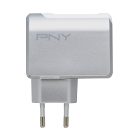 PNY P-AC-2UF-SEU01-RB Caricabatterie per dispositivi mobili Bianco Interno