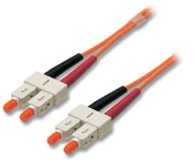 Lindy LWL Duplex SC/SC 50/125 2.0m Glasvezel kabel 2 m Oranje