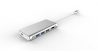 LMP 17101 laptop-dockingstation & portreplikator USB 3.2 Gen 1 (3.1 Gen 1) Type-C Silber