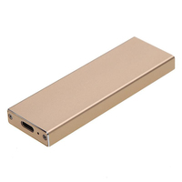 CoreParts MSUB3120-80 Speicherlaufwerksgehäuse SSD-Gehäuse Gold M.2