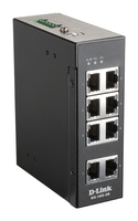 D-Link DIS-100E-8W łącza sieciowe Nie zarządzany L2 Fast Ethernet (10/100) Czarny
