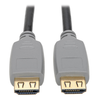 Tripp Lite P568-01M-2A Cable HDMI 2.0a de Alta Velocidad con Conectores de Alta Sujeción, Ultra Alta Definición 4K, 60 Hz, 4:4:4, M/M, Negro, 1M [3.28 pies]