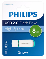 Philips FM08FD70B USB flash meghajtó 8 GB USB A típus 2.0 Türkizkék, Fehér
