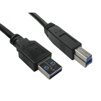 Cables Direct 99CDL3-802 USB cable 2 m USB 3.2 Gen 1 (3.1 Gen 1) USB A USB B Black