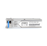 ATGBICS JD100A HPE Compatible Transceiver SFP 100Base-BX-U (Tx1310nm/Rx1550nm, 10km, SMF, DOM)