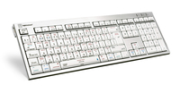Logickeyboard LKB-OSX-CWMU-UK Tastatur USB QWERTY Englisch Weiß