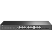TP-Link JetStream TL-SG3428X-M2 łącza sieciowe Zarządzany L2+ 2.5G Ethernet (100/1000/2500) 1U Czarny