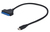 Gembird AUS3-03 USB-kabel 0,2 m 2.0 USB C Zwart
