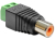DeLOCK 65418 cambiador de género para cable RCA 2p Negro, Verde, Plata