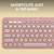 Logitech Pebble Keys 2 K380s keyboard RF Wireless + Bluetooth QWERTY US International Pink