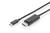 Digitus AK-300333-020-S video átalakító kábel 2 M USB C-típus DisplayPort Fekete