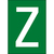 Brady NL7541A4GR-Z self-adhesive label Rectangle Permanent Green, White 1 pc(s)