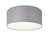 Deckenlampe, Stoff grau/Abdeckung satiniert, Ø 20 cm mit LED, CEILING DREAM