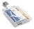 Durable Enclosed DUO 2 Card Clip Security Pass ID Badge Holder | 25 Pack | Clear