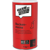 CLEAN and CLEVER SMART Beckensteine SMA 75 Zur Anwendung in Urinalbecken, WC-Rinnen sowie Pissoirs 1 kg