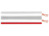 Lautsprecher-Leitung, 2 x 0,75 mm², weiß (rote Adermarkierung)