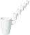 Milchkaffee-Obertasse Bistro; 300ml, 7.8x11.2 cm (ØxH); weiß; konisch; 6 Stk/Pck