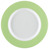 Teller flach Multi-Color; 17.8x1.8 cm (ØxH); weiß/grün; rund; 6 Stk/Pck
