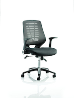 Relay Chair Airmesh Seat Black Back With Arms OP000115
