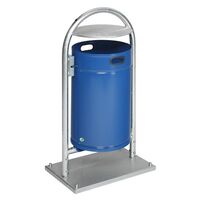 Outdoor waste collector, 60 l, steel