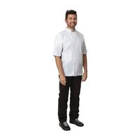 Whites Unisex Nevada Chefs Jacket in White - Polycotton with Pocket - 2XL