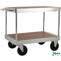 Kongamek extra heavy duty zinc plated table top trolleys