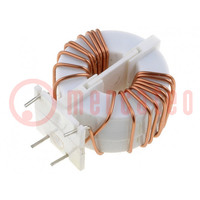 Inductor: wire; THT; 0.2mH; 15A; 5mΩ; -25÷120°C; 250V