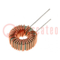 Inductor: wire; THT; 47uH; 10mΩ; 5A